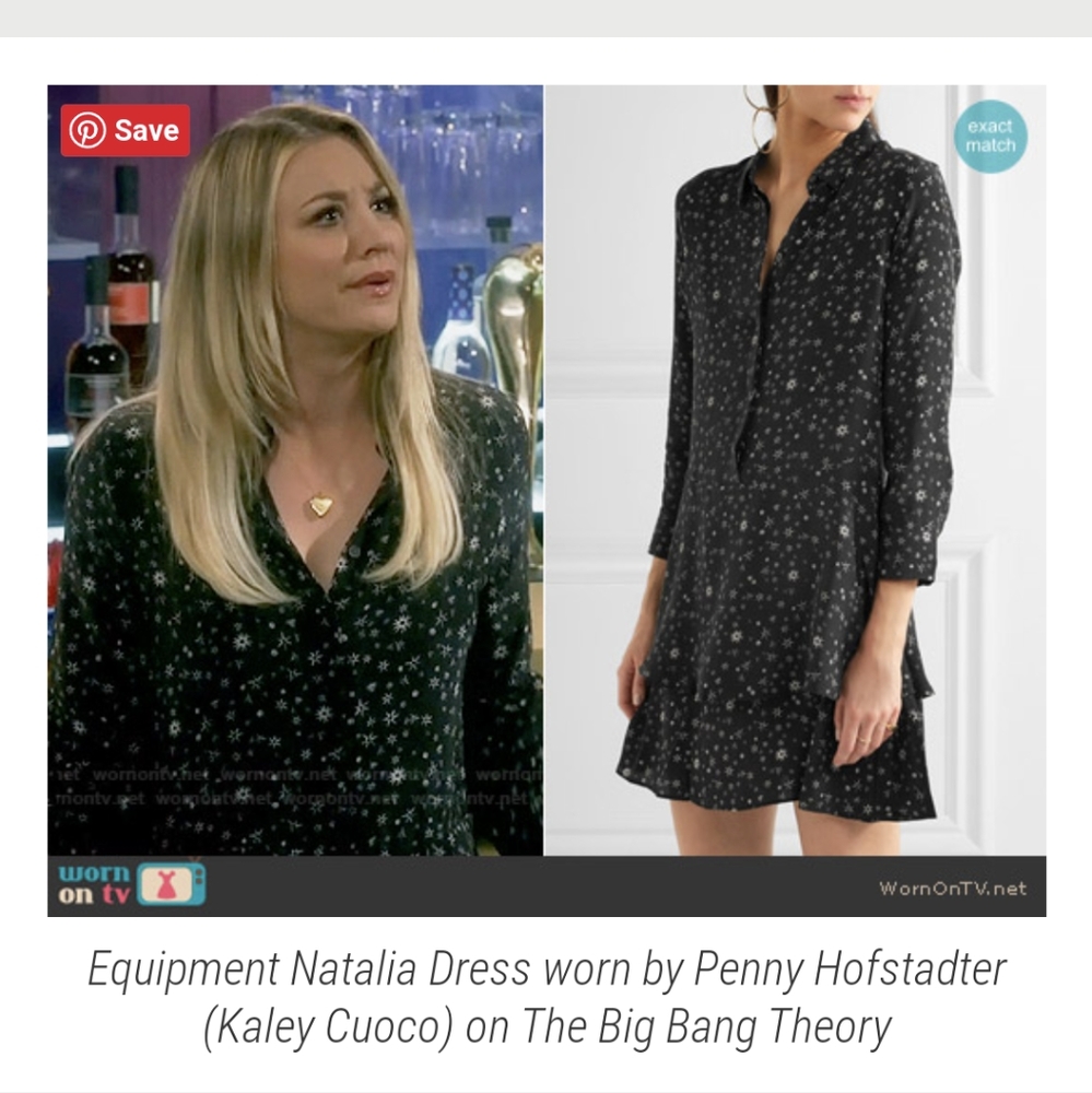Natalia Equipment star silk dress